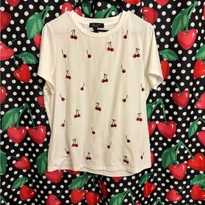 Sparkly Cherry Print Tee